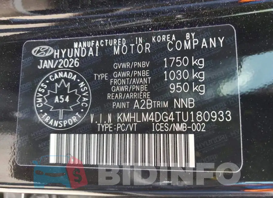 KMHLM4DG4TU180933 Photo# 13