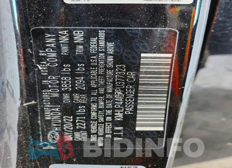 KMHLP4AG7PU377323 Photo# 12