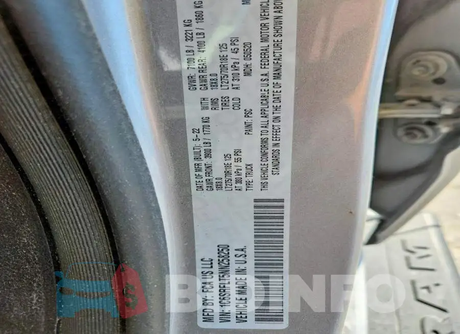 1C6SRFLT5NN258250 Photo# 12