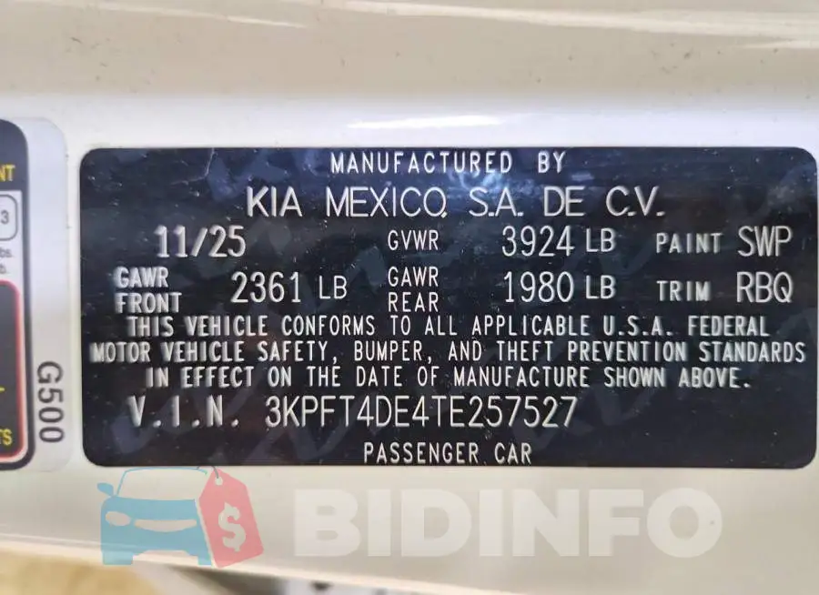 3KPFT4DE4TE257527 Photo# 13