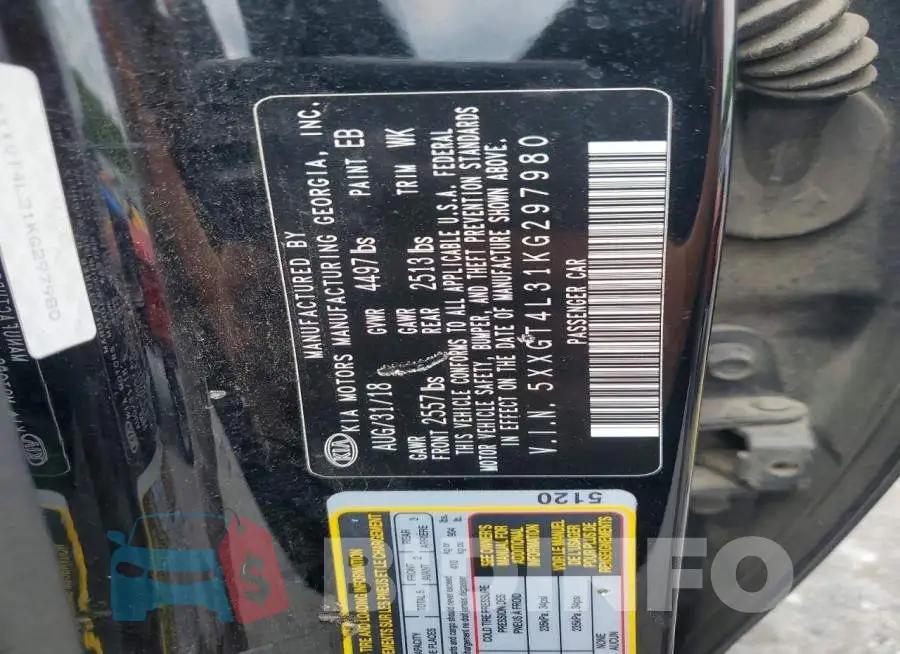 5XXGT4L31KG297980 Photo# 12