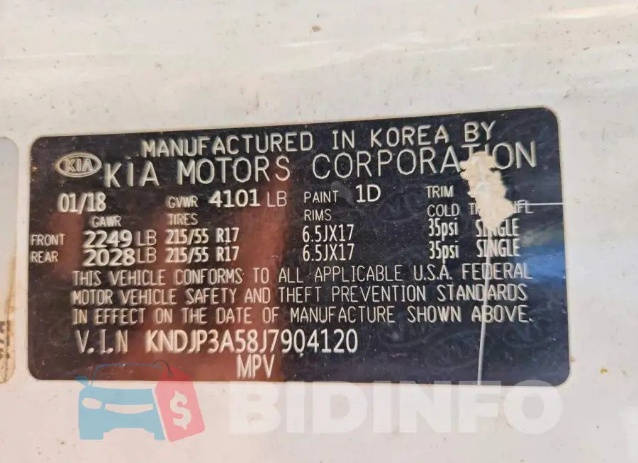 KNDJP3A58J7904120 Photo# 12