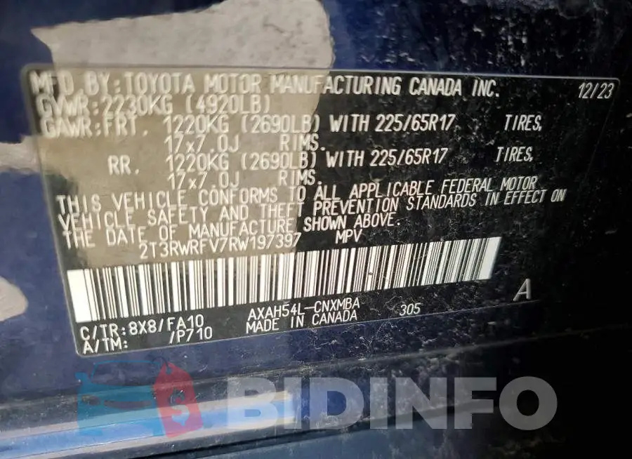 2T3RWRFV7RW197397 Photo# 13