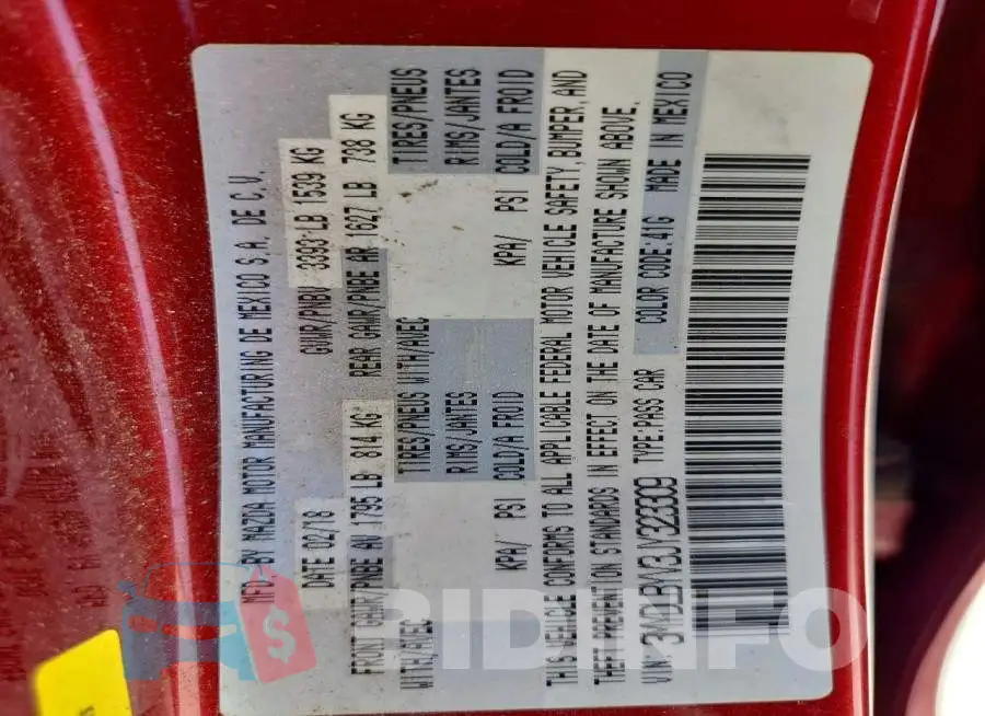 3MYDLBYV3JY323309 Photo# 12