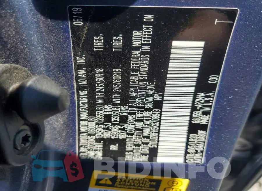 5TDJZRFH5KS708949 Photo# 14