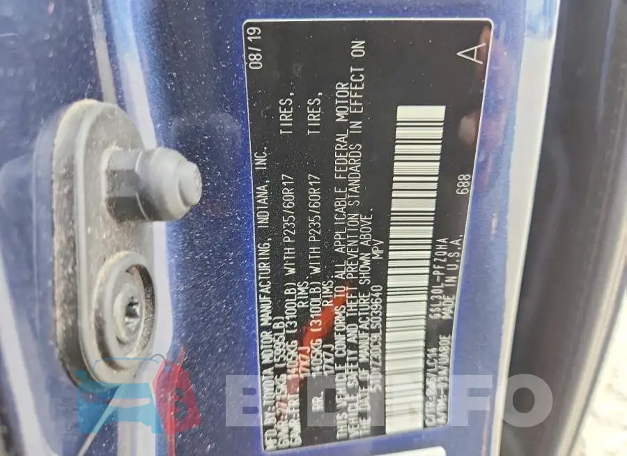 5TDYZ3DC9LS039640 Photo# 13