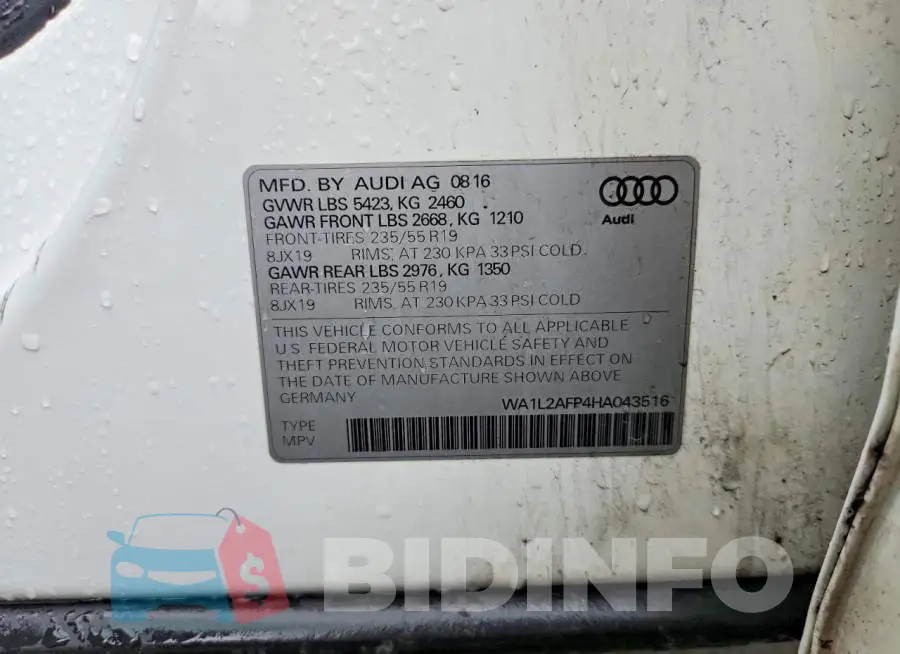 WA1L2AFP4HA043516 Photo# 13