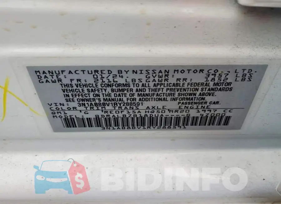 3N1AB8BV1RY288591 Photo# 12