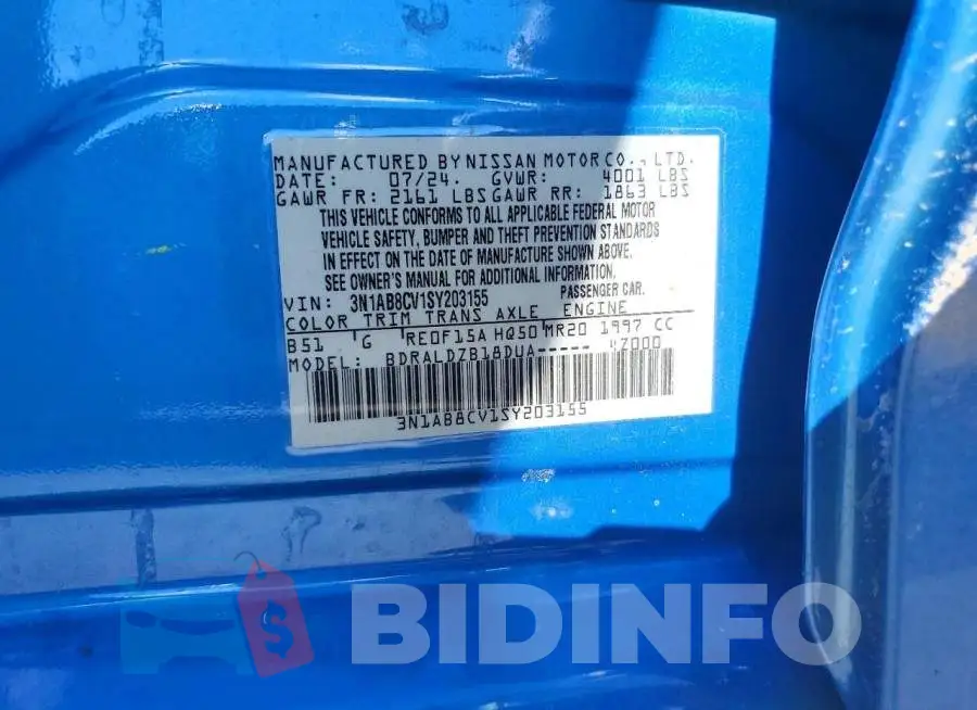 3N1AB8CV1SY203155 Photo# 12