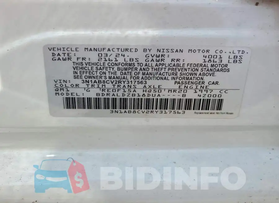 3N1AB8CV2RY317563 Photo# 12