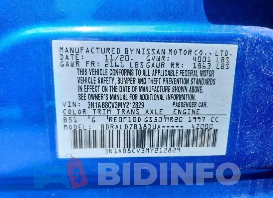 3N1AB8CV3MY212829 Photo# 13