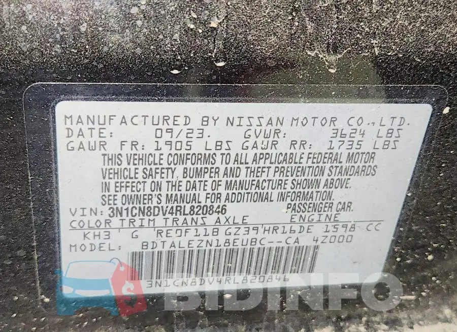 3N1CN8DV4RL820846 Photo# 12
