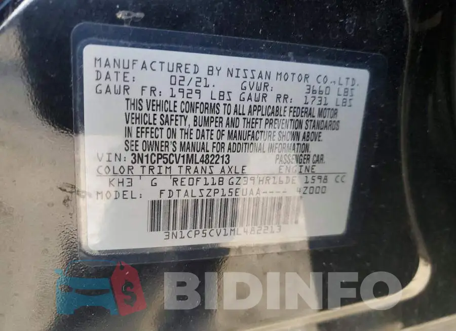 3N1CP5CV1ML482213 Photo# 14