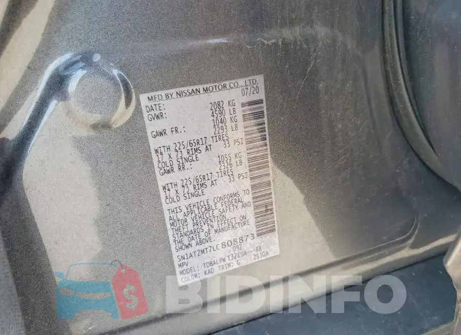 5N1AT2MT7LC808873 Photo# 13
