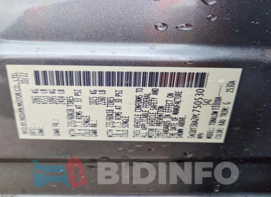 5N1BT3BA2PC750530 Photo# 13