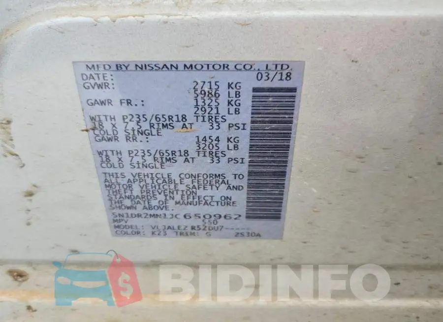 5N1DR2MN1JC650962 Photo# 13