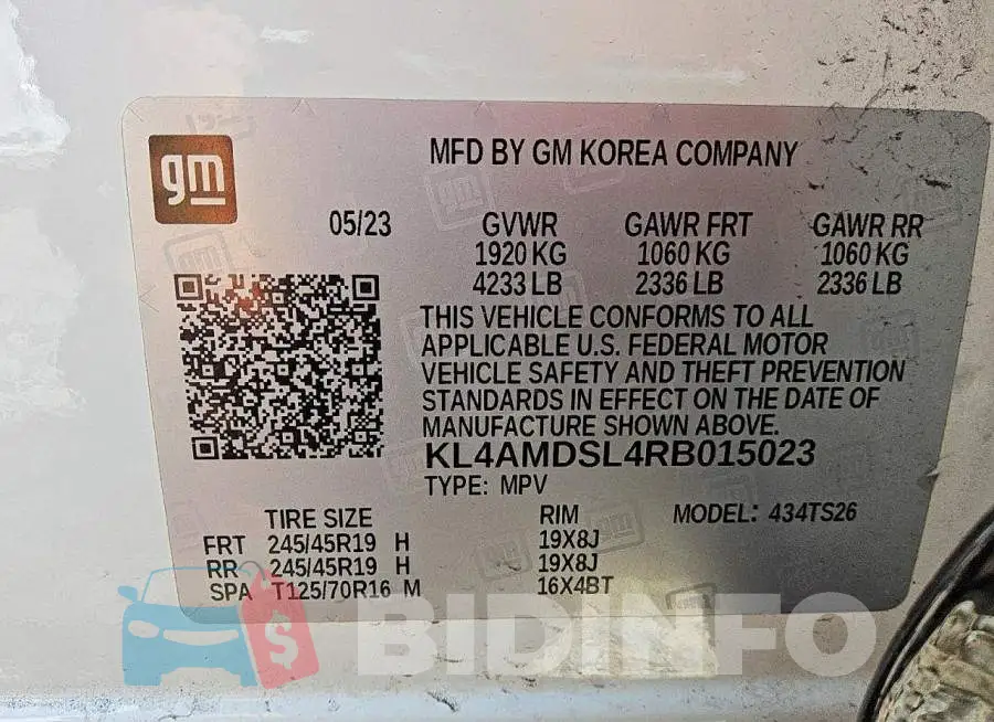 KL4AMDSL4RB015023 Photo# 13