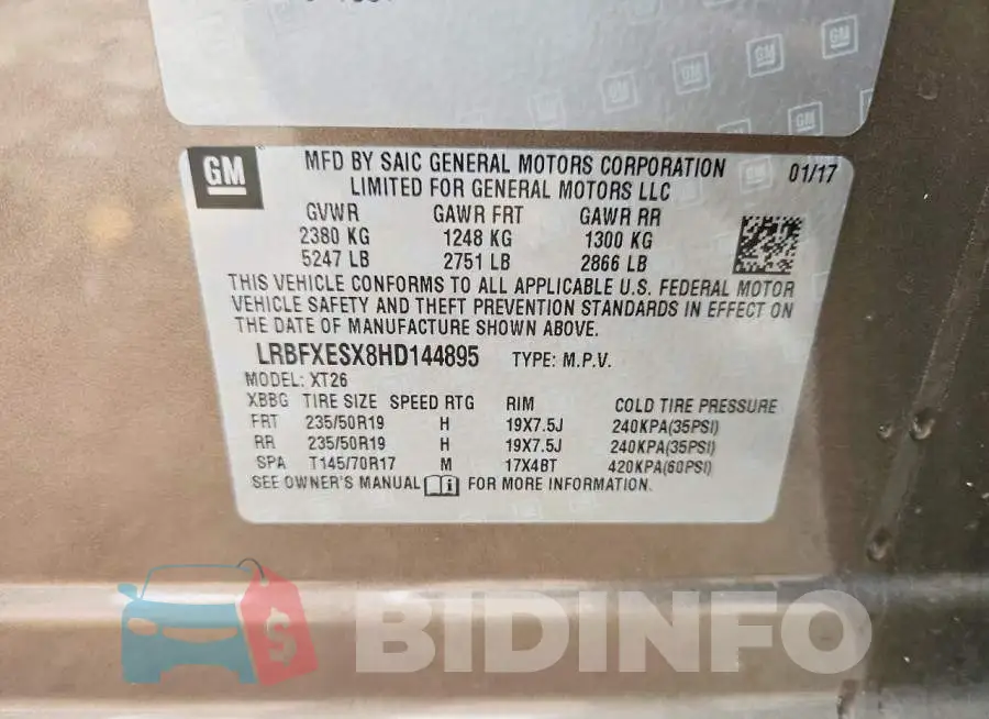 LRBFXESX8HD144895 Photo# 13