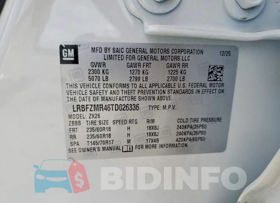 LRBFZMR46TD026336 Photo# 14