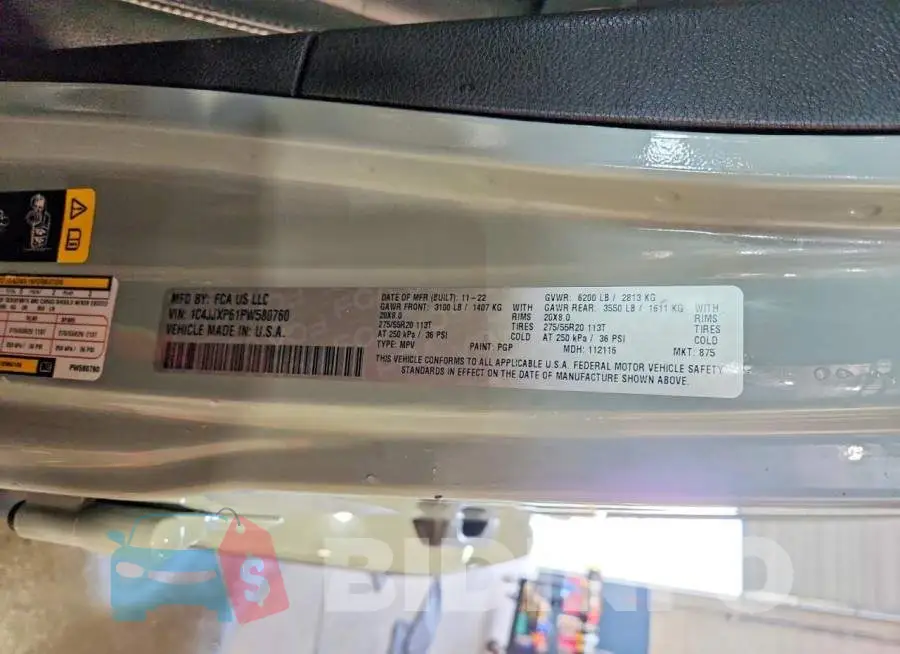1C4JJXP61PW580760 Photo# 14