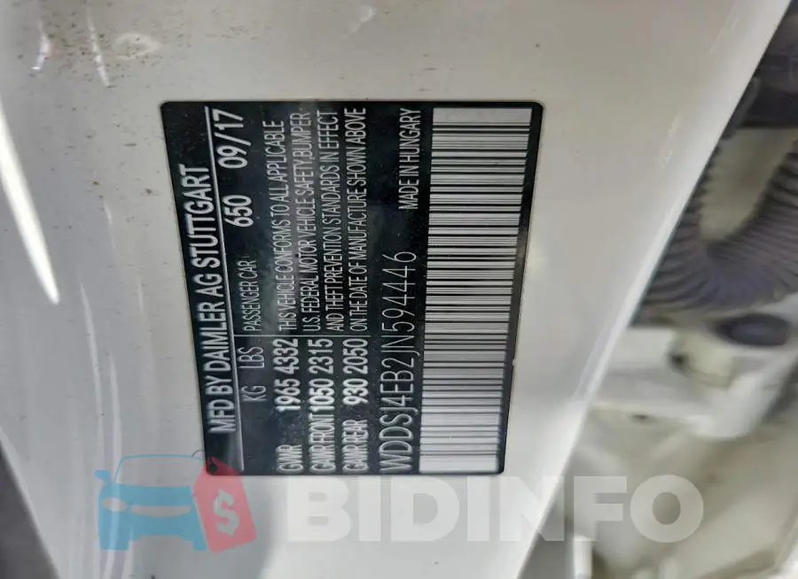 WDDSJ4EB2JN594446 Photo# 12