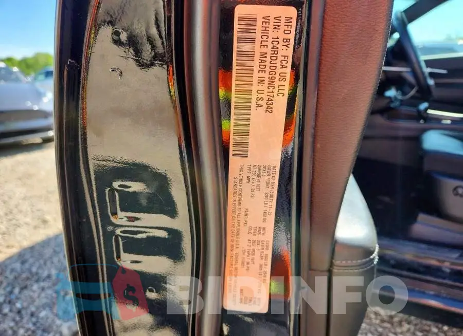1C4RDJDG9NC174342 Photo# 13