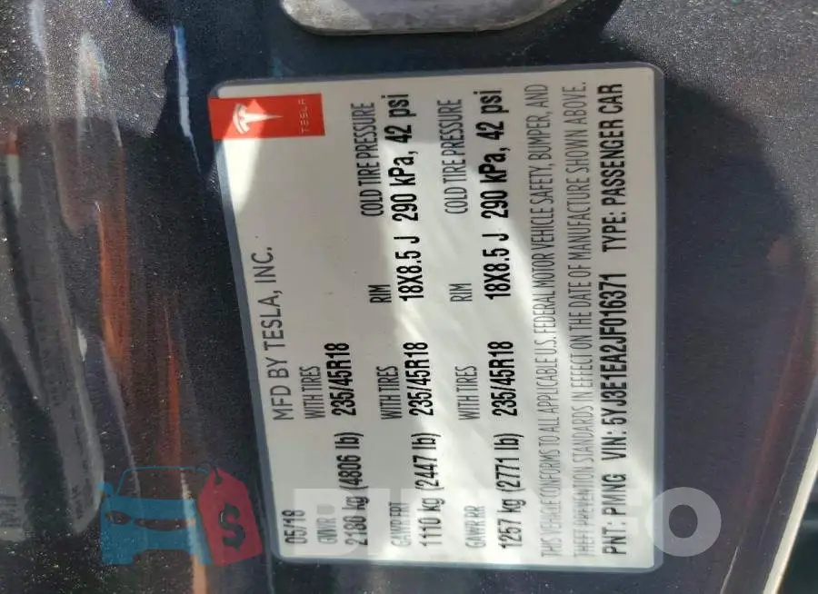 5YJ3E1EA2JF016371 Photo# 12
