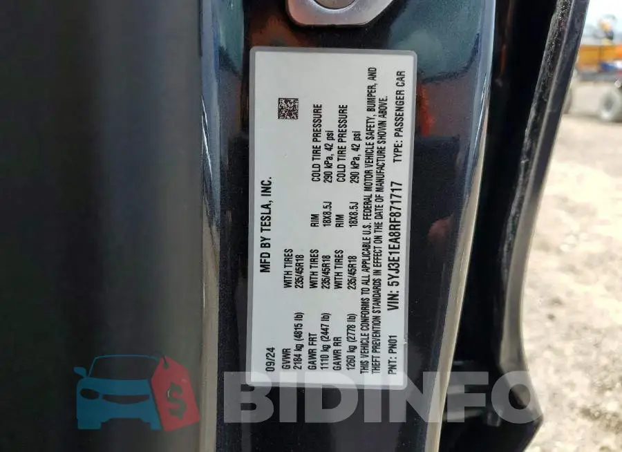 5YJ3E1EA8RF871717 Photo# 12