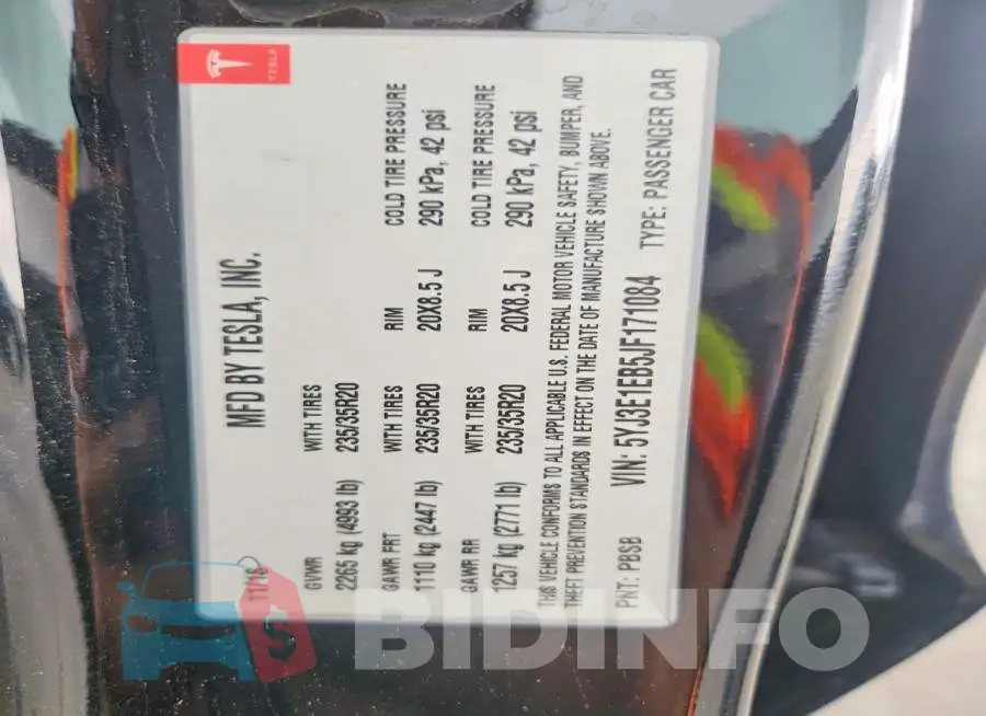5YJ3E1EB5JF171084 Photo# 12