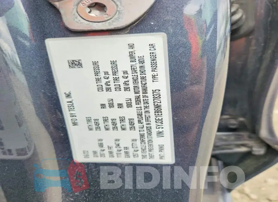 5YJ3E1EB6NF278375 Photo# 12