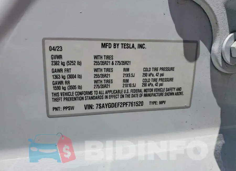 7SAYGDEF2PF761520 Photo# 12