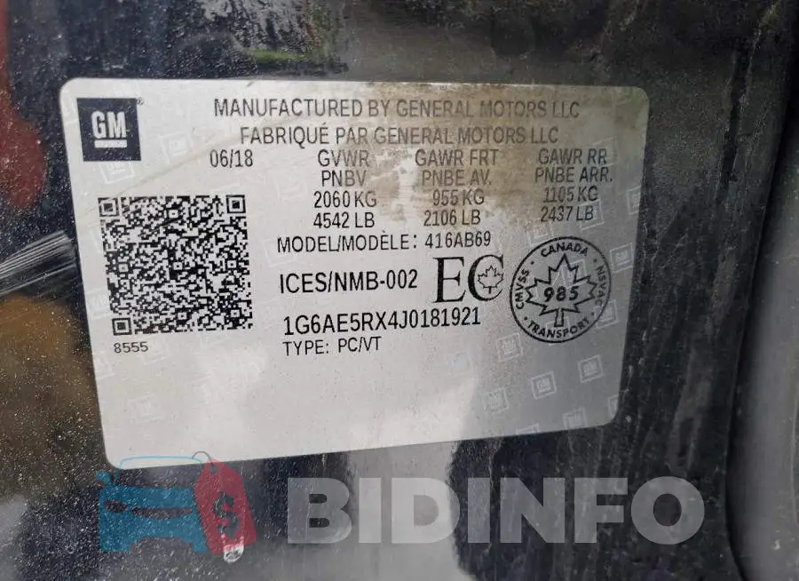 1G6AE5RX4J0181921 Photo# 12