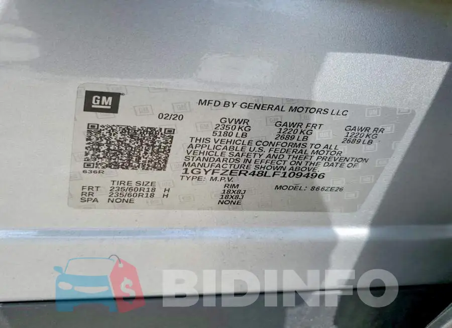 1GYFZER48LF109496 Photo# 14