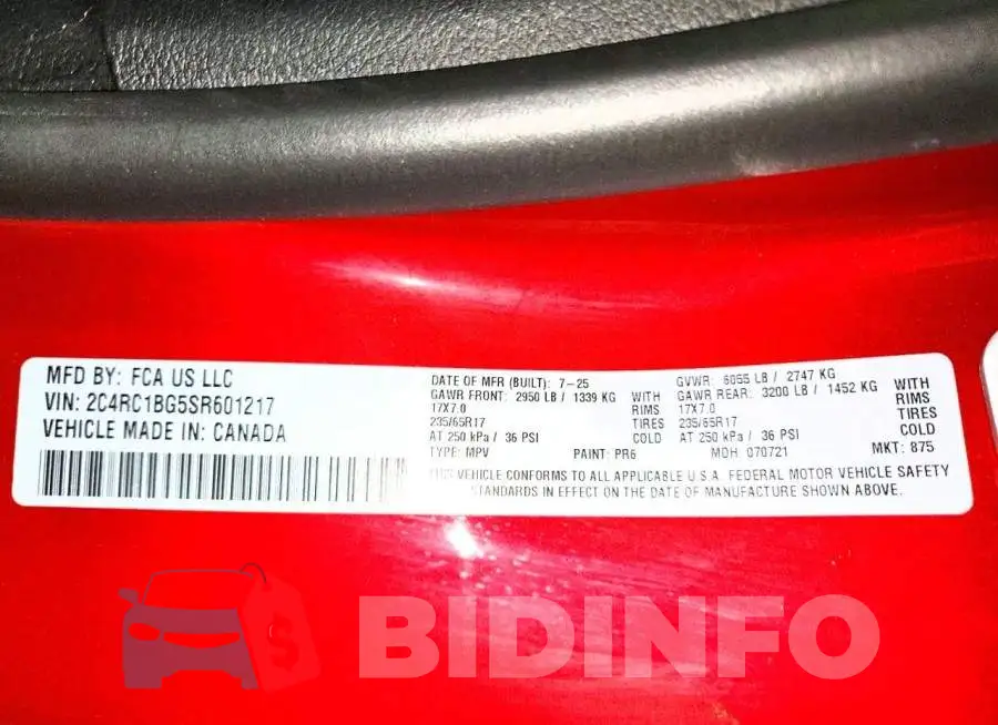 2C4RC1BG5SR601217 Photo# 13
