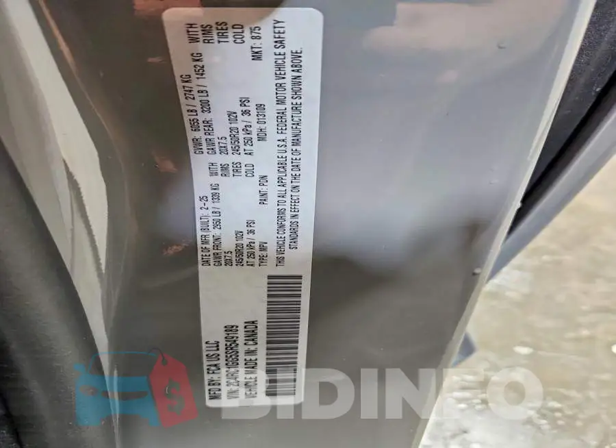 2C4RC1GG5SR549189 Photo# 13