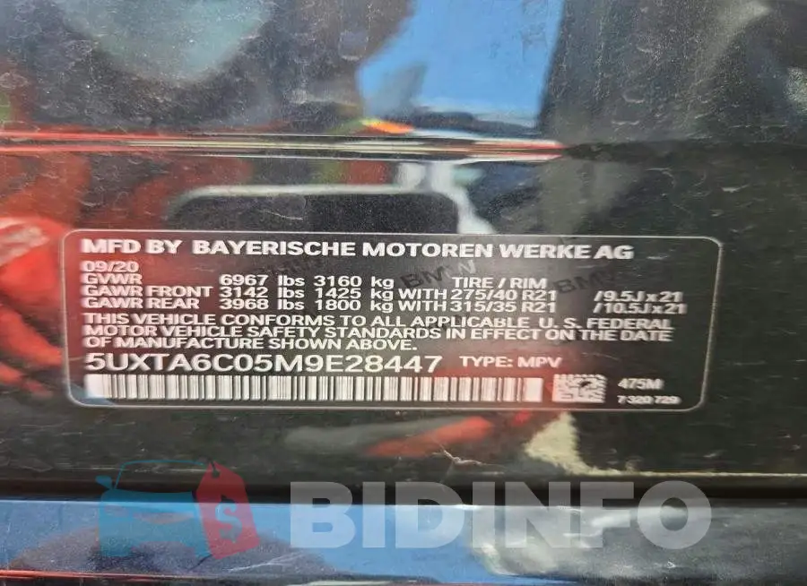 5UXTA6C05M9E28447 Photo# 13
