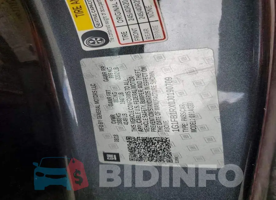 1G1FB1RX0J0190709 Photo# 12