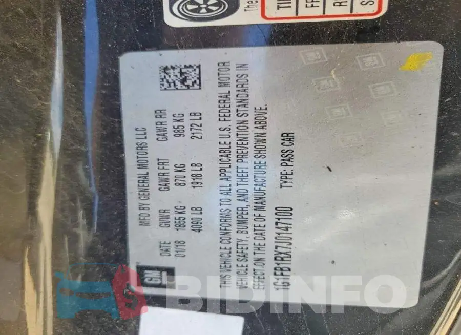 1G1FB1RX7J0147100 Photo# 12