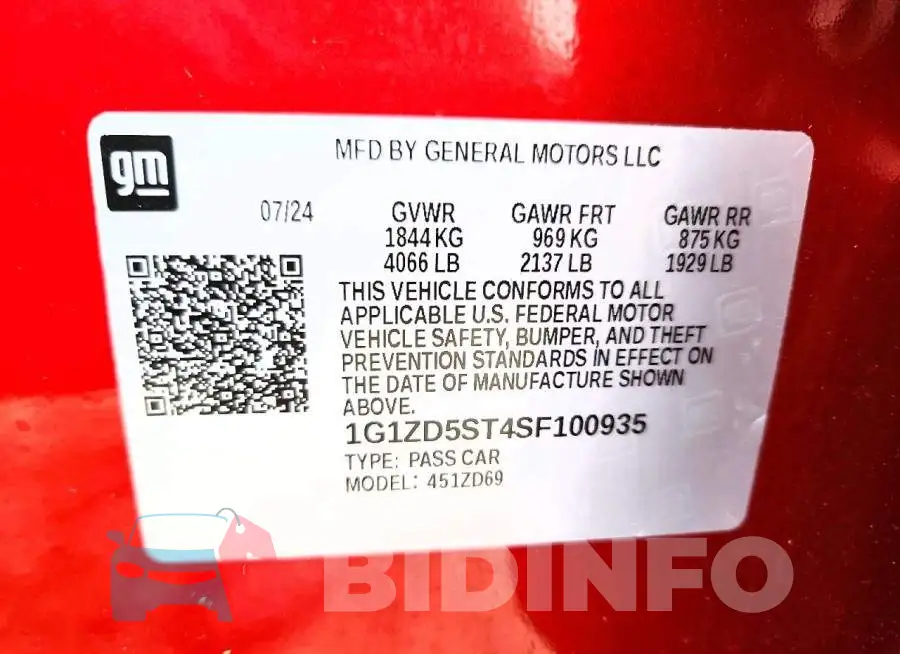 1G1ZD5ST4SF100935 Photo# 12