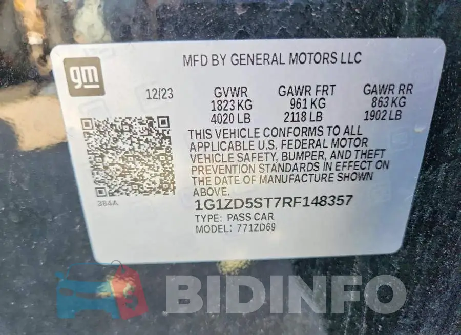 1G1ZD5ST7RF148357 Photo# 13