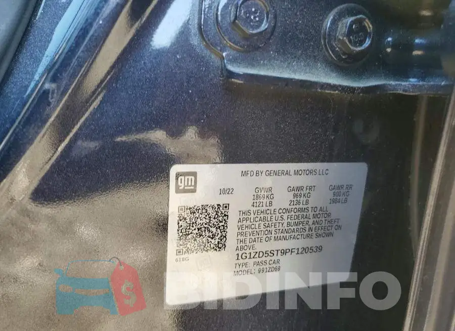 1G1ZD5ST9PF120539 Photo# 12