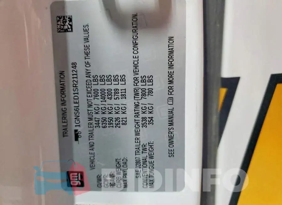 1GNS6LED1SR211248 Photo# 14