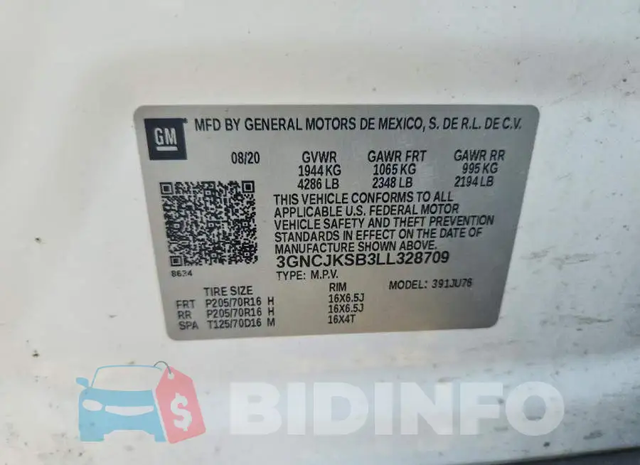 3GNCJKSB3LL328709 Photo# 12