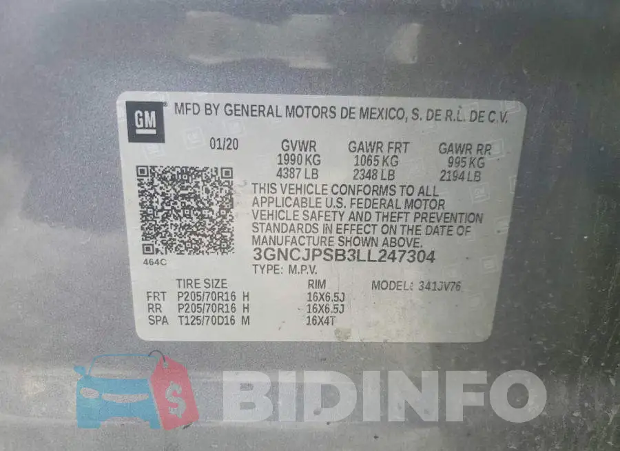 3GNCJPSB3LL247304 Photo# 13