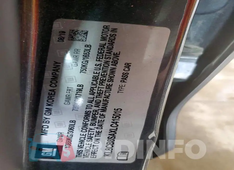 KL8CB6SAXLC415015 Photo# 14