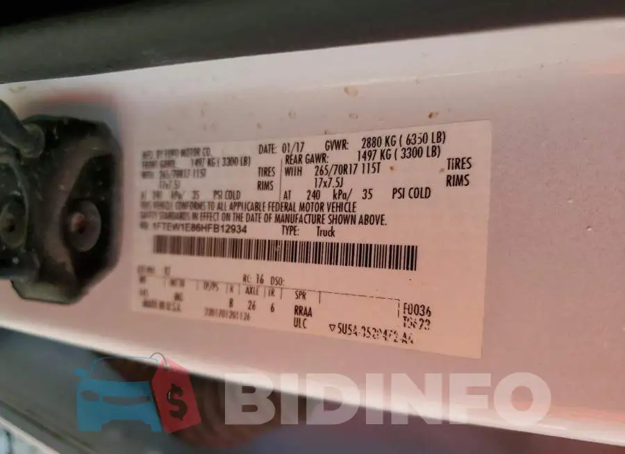 1FTEW1E86HFB12934 Photo# 12