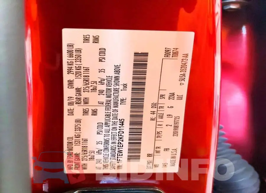 1FTEW1EP2KFD11445 Photo# 12