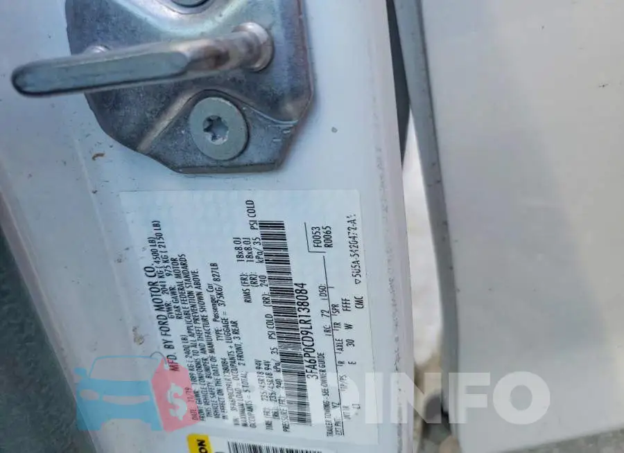 3FA6P0CD9LR138084 Photo# 12