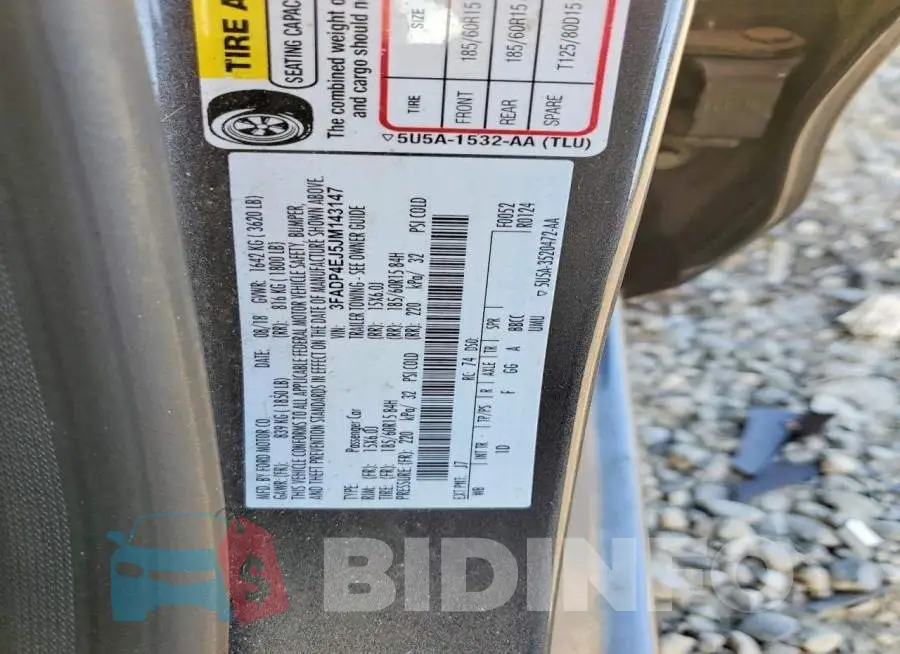 3FADP4EJ5JM143147 Photo# 13