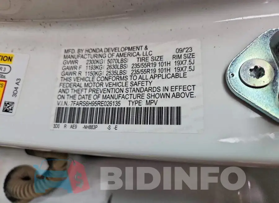 7FARS6H95RE026135 Photo# 12